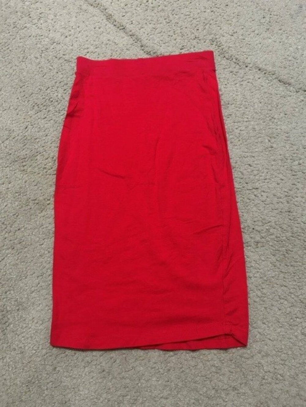 Zenana Red Midi Pencil Skirt (S)
